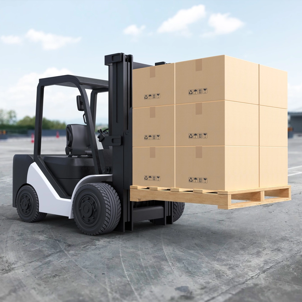Palletised cartons